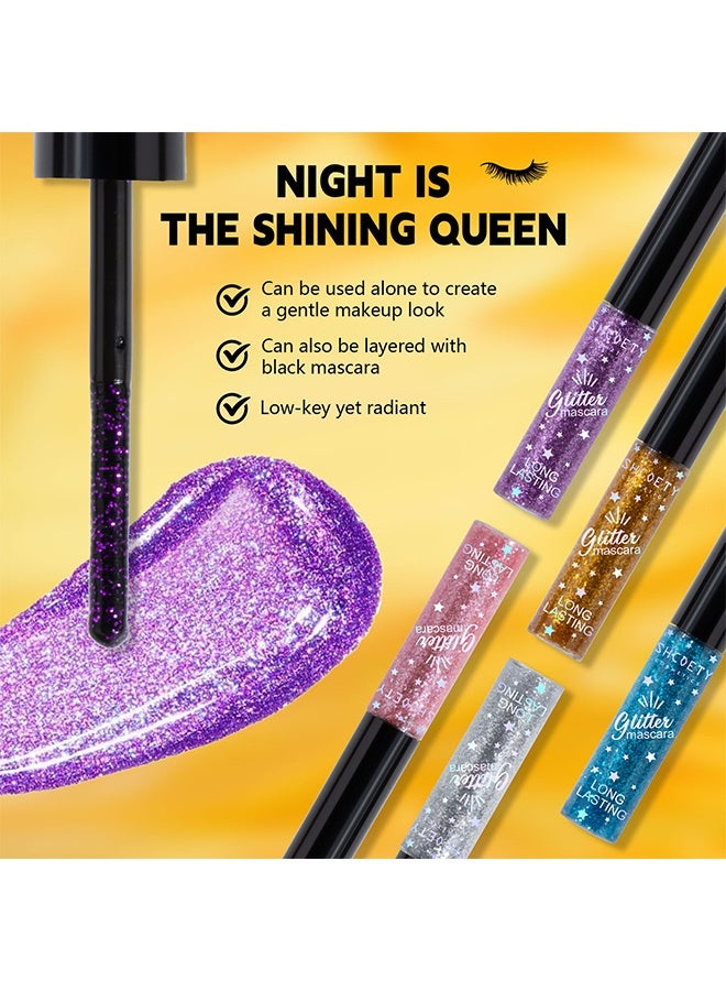 SHCOETY Colorful mascara - Waterproof, thick, curly, and long lashes for festive stage makeup. 5ml #02 - Image 4